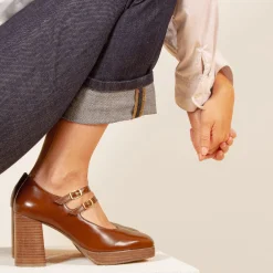 Outlet Babies plateforme cuir Femme Escarpins|Ballerines & Babies