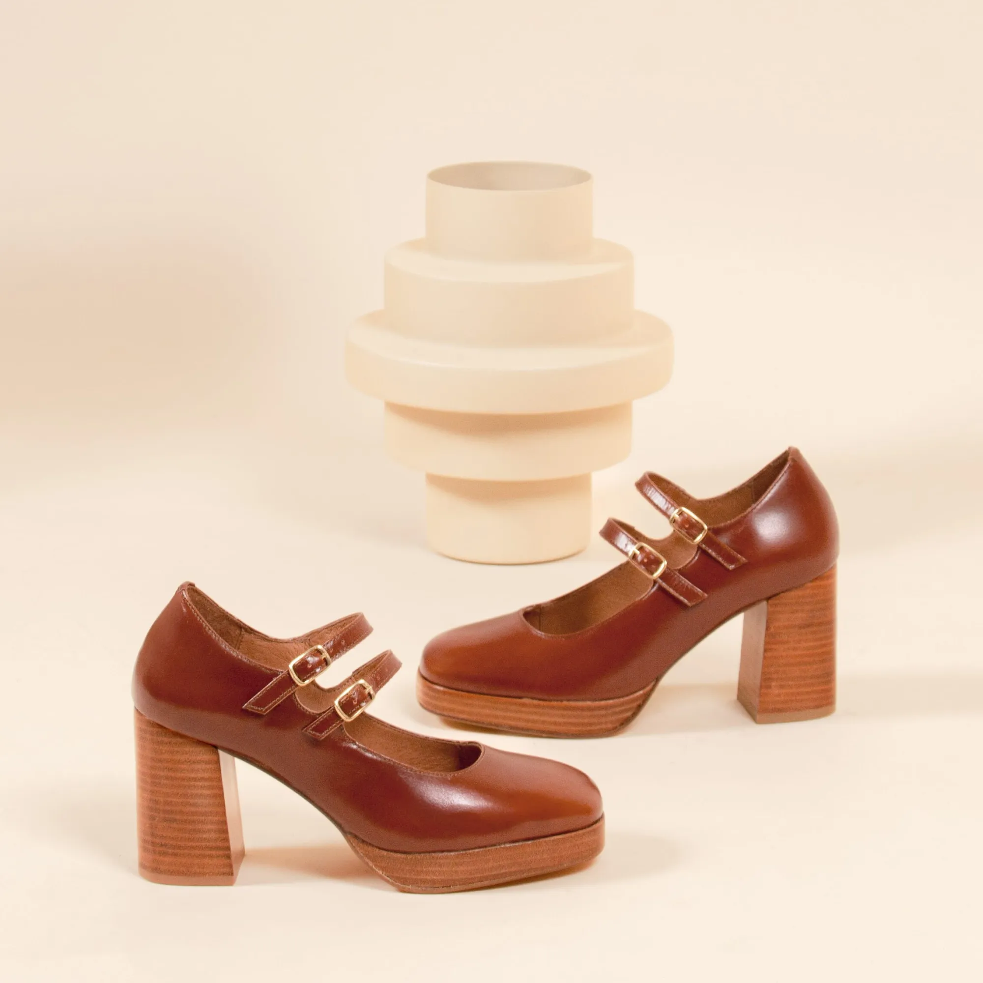 Outlet Babies plateforme cuir Femme Escarpins|Ballerines & Babies