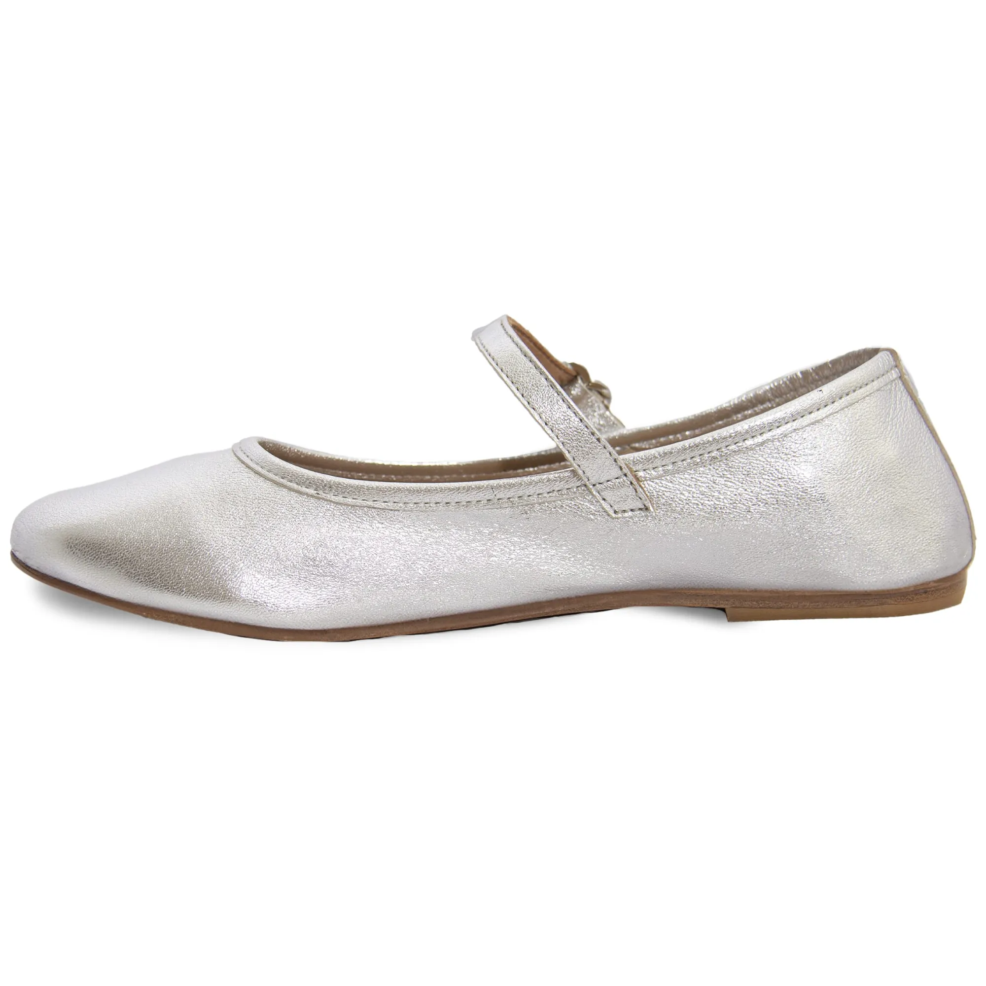 Cheap Babies plates cuir métallisé Femme Ballerines & Babies