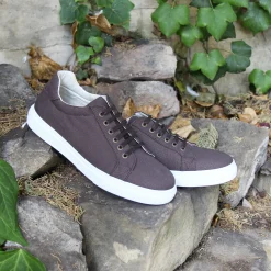 Outlet Baskets lacet toile recyclée Homme Fins De Série Solidaires