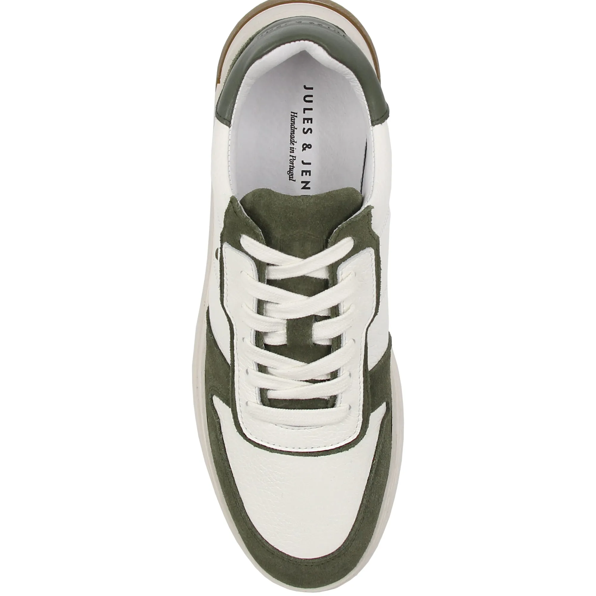 Best Baskets Léo cuir blanc kaki Homme Baskets