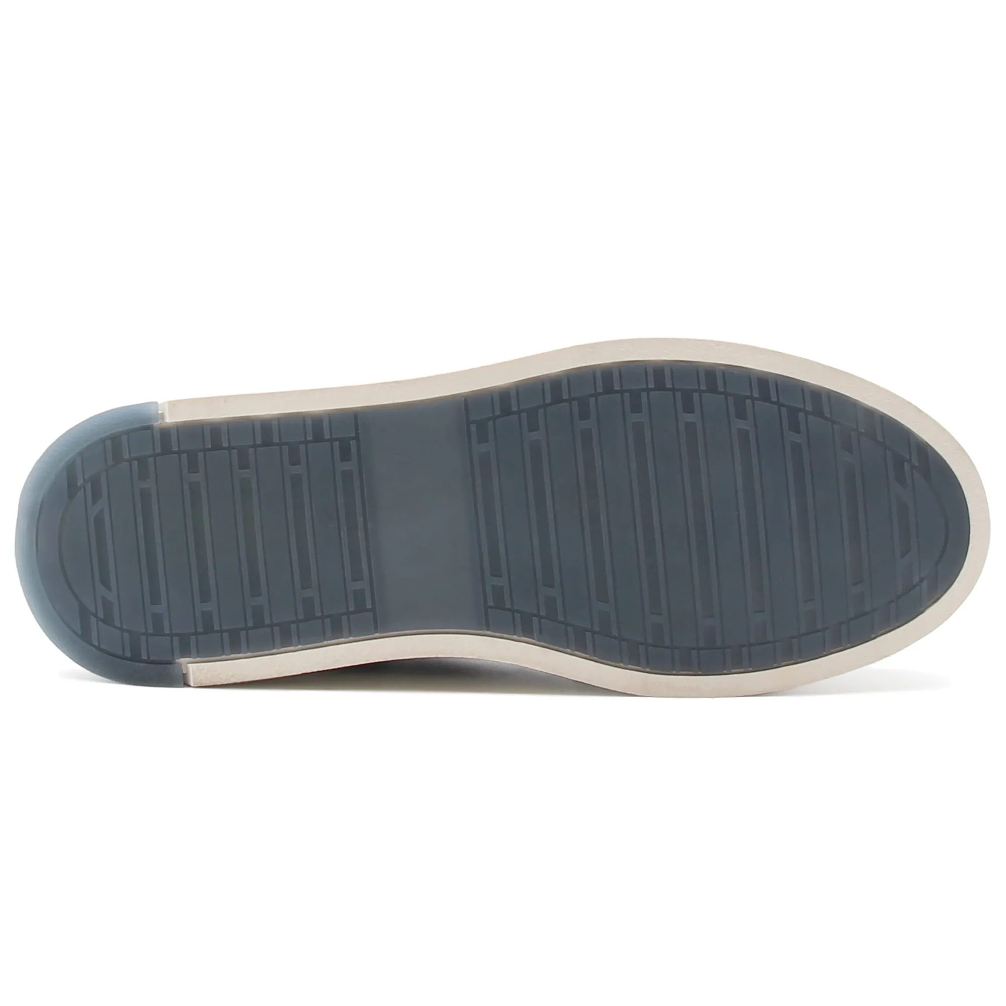 Hot Baskets Léo cuir bleu Homme Baskets