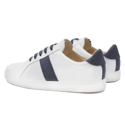 Outlet Baskets Made in France cuir denim Femme Baskets|Baskets