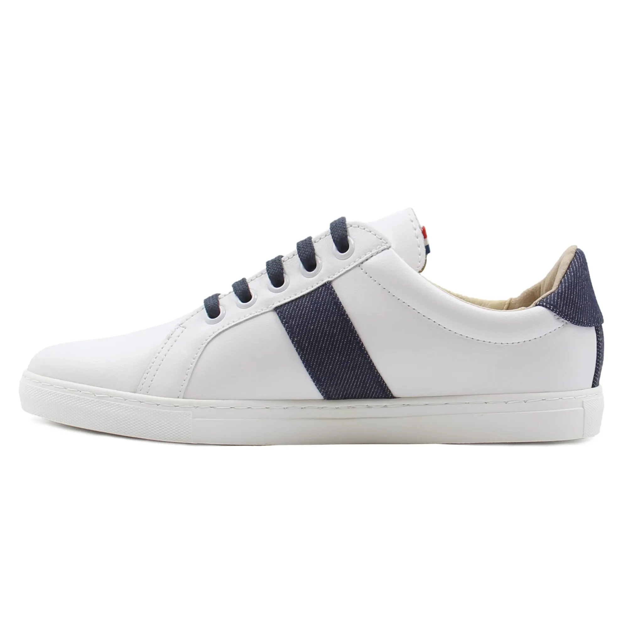 Outlet Baskets Made in France cuir denim Femme Baskets|Baskets