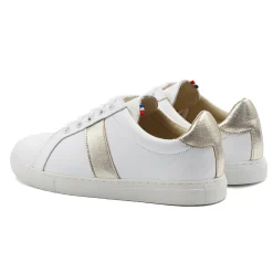 Discount Baskets Made in France cuir doré Femme Baskets