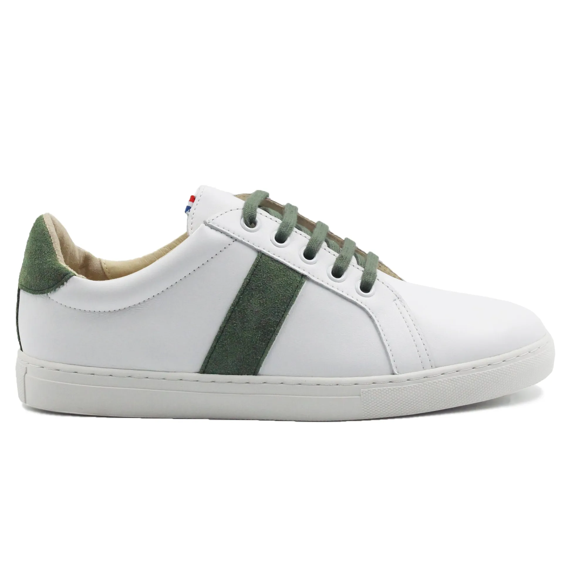 Cheap Baskets Made in France cuir kaki Femme Baskets|Baskets