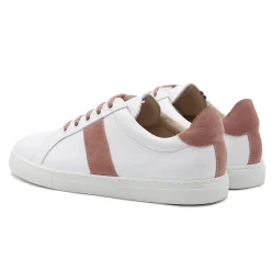 Best Sale Baskets Made in France cuir rose Femme Baskets