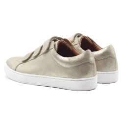 Outlet Baskets scratch cuir métallisé Femme Baskets