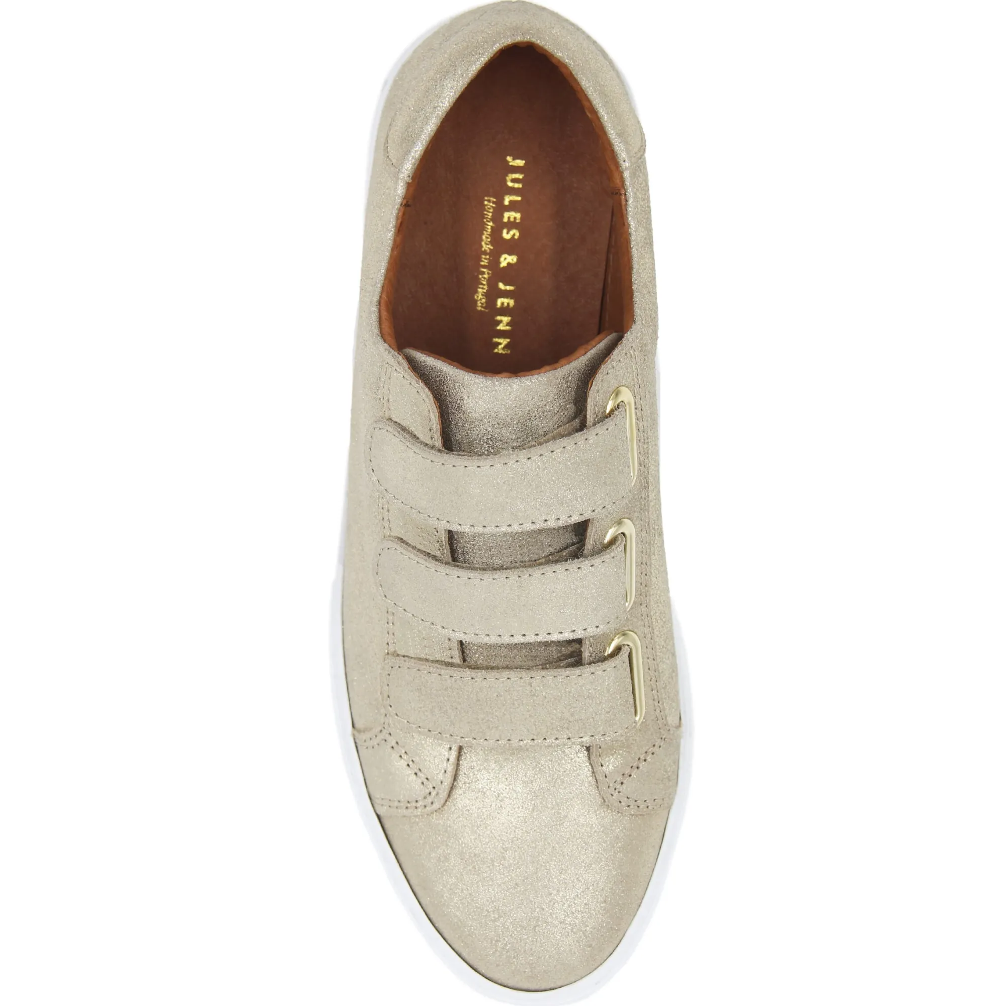 Outlet Baskets scratch cuir métallisé Femme Baskets