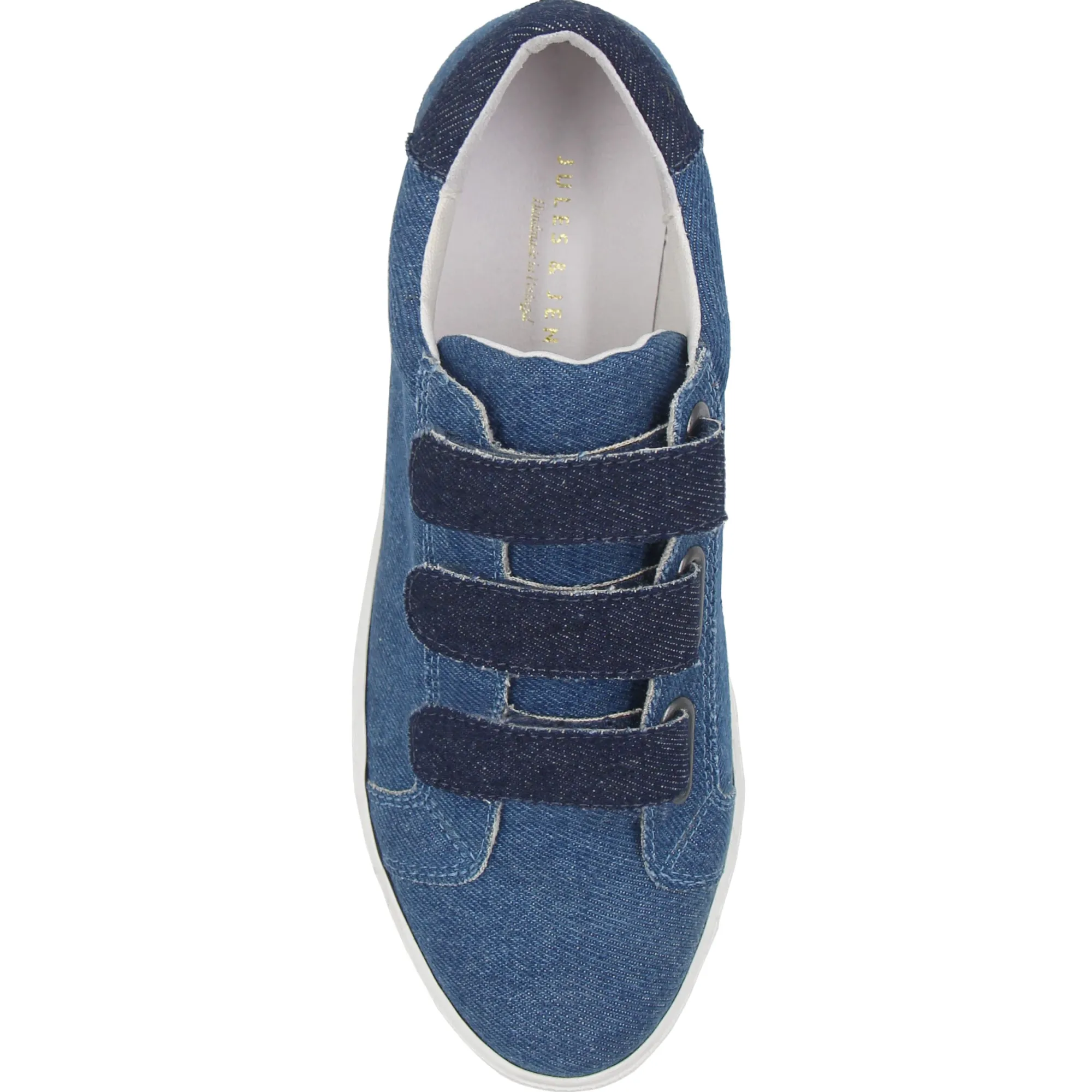 Best Sale Baskets scratch toile de jean bleu Femme Baskets