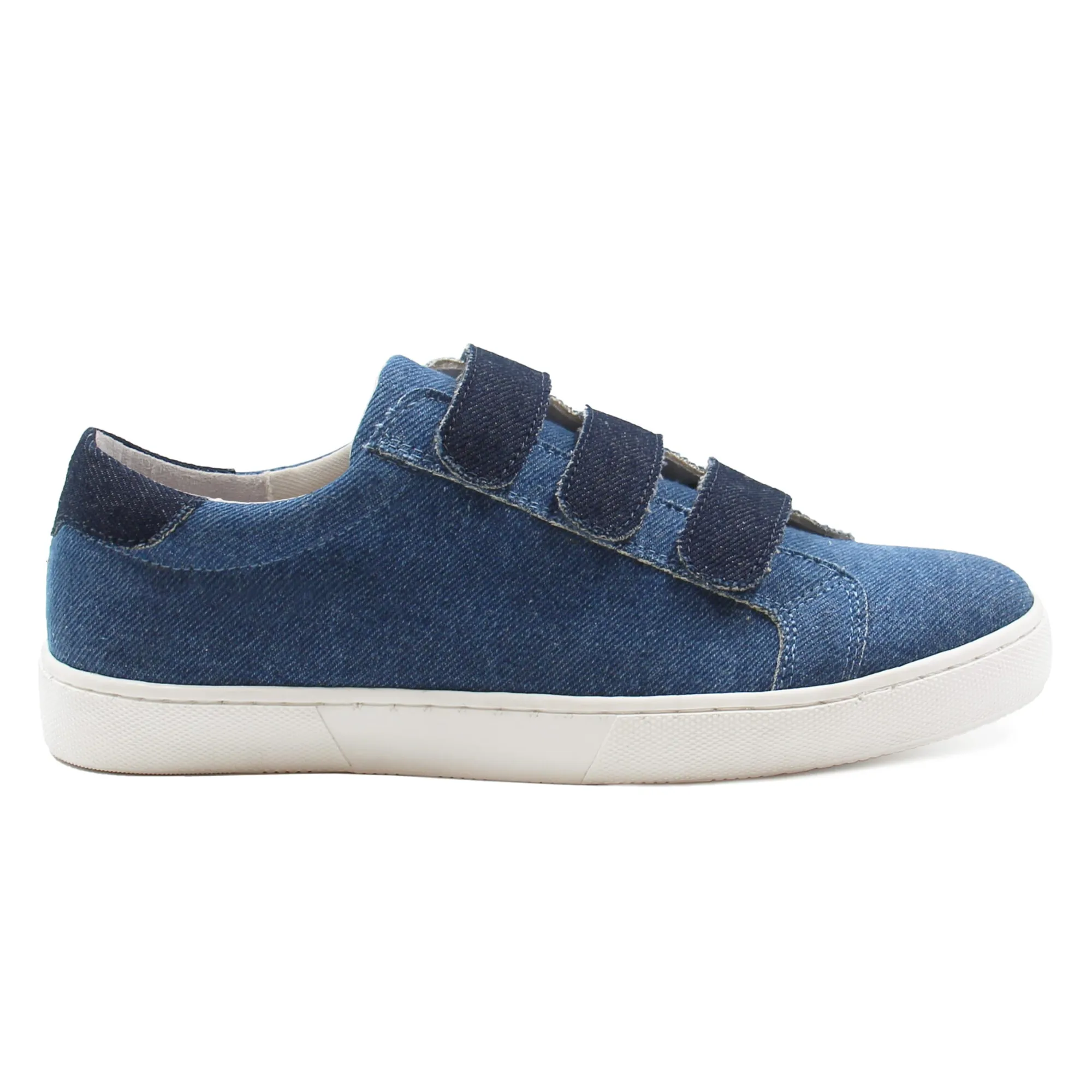 Best Sale Baskets scratch toile de jean bleu Femme Baskets