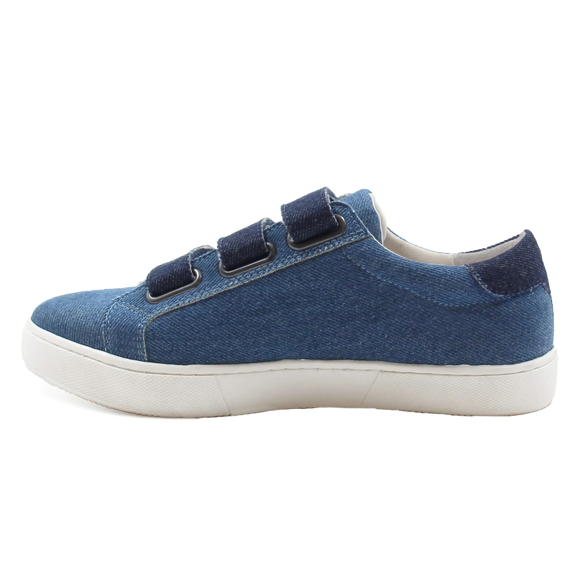 Best Sale Baskets scratch toile de jean bleu Femme Baskets