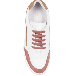 Sale Baskets vintage cuir blanc beige Femme Baskets