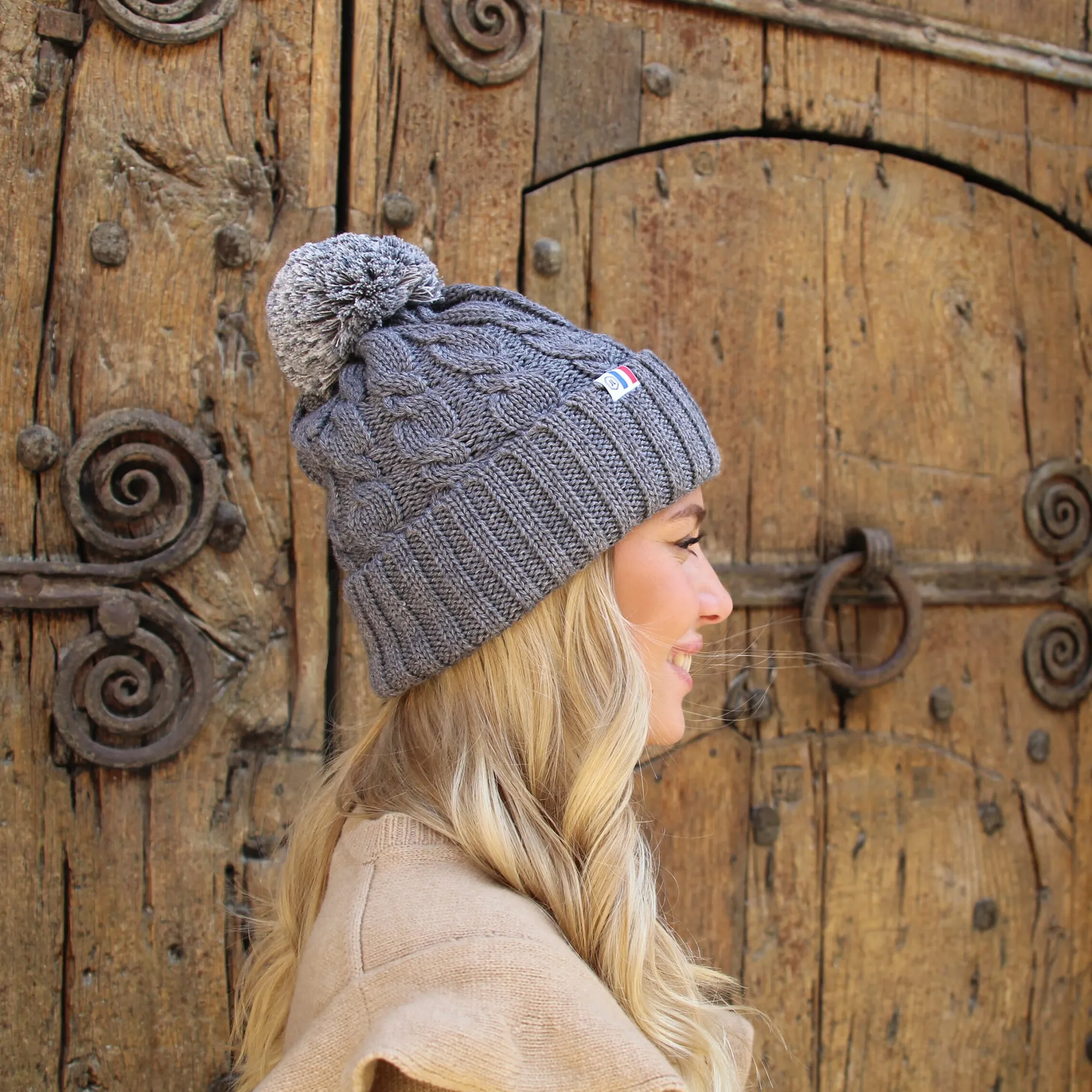 Cheap Bonnet pompon laine Femme Bonnets|Bonnets