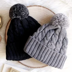 Cheap Bonnet pompon laine Femme Bonnets|Bonnets