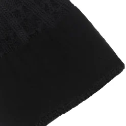 Shop Bonnet pompon laine noir gris Femme Bonnets|Bonnets