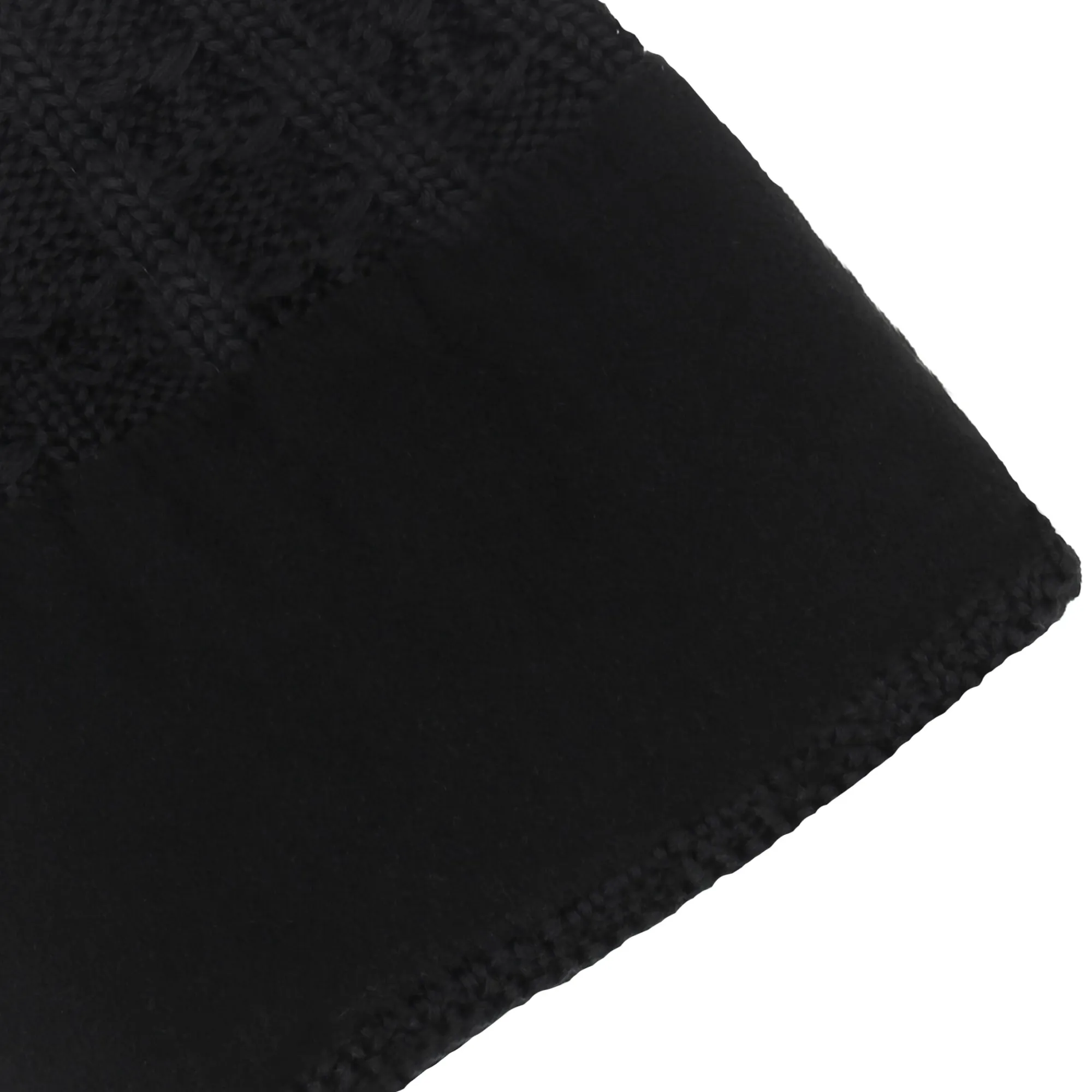Shop Bonnet pompon laine noir gris Femme Bonnets|Bonnets