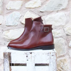Cheap Boots à boucle cuir Homme Boots