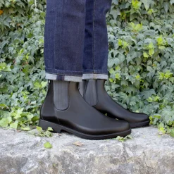 Clearance Boots de pluie noir & gris Homme Boots