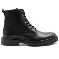 Hot Boots à lacet crantées cuir Homme Boots