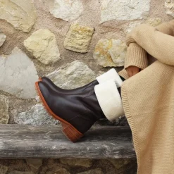 Best Bottes fourrées cuir Femme Bottines & Bottes