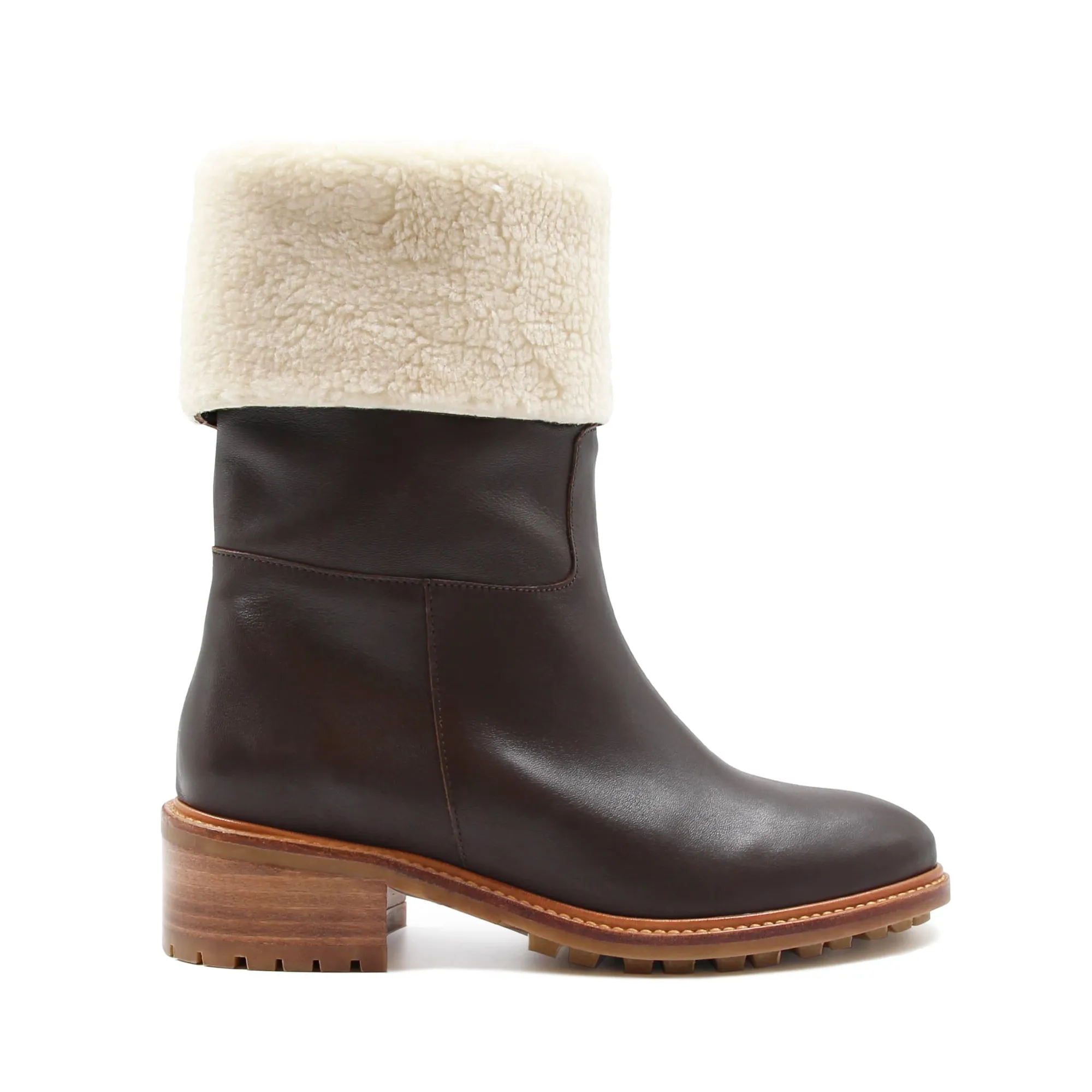 Best Bottes fourrées cuir Femme Bottines & Bottes