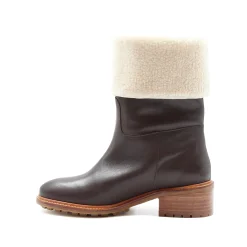 Best Bottes fourrées cuir Femme Bottines & Bottes