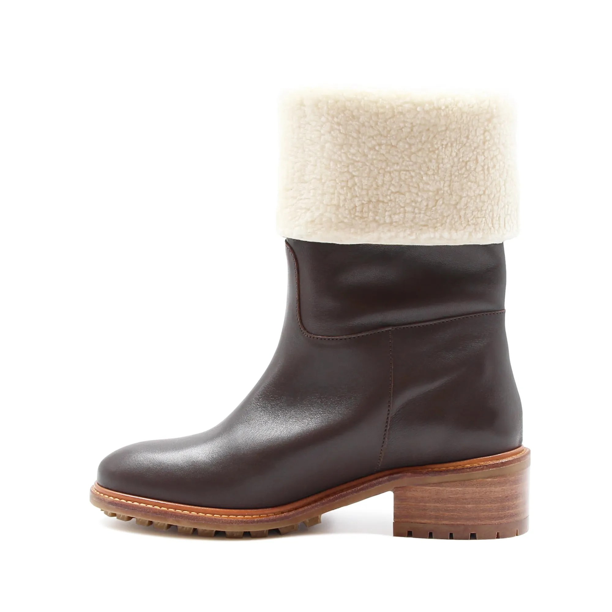 Best Bottes fourrées cuir Femme Bottines & Bottes