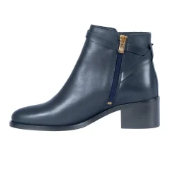 Fashion Bottines cavalières cuir bleu Femme Bottines & Bottes