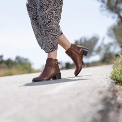 Clearance Bottines cavalières cuir Femme Bottines & Bottes