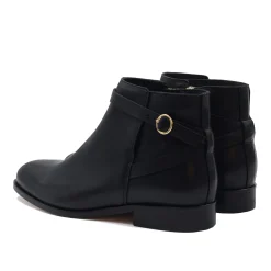 Best Sale Bottines cavalières plates cuir Femme Bottines & Bottes