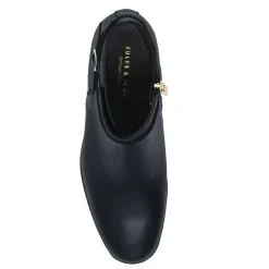 Best Sale Bottines cavalières plates cuir Femme Bottines & Bottes