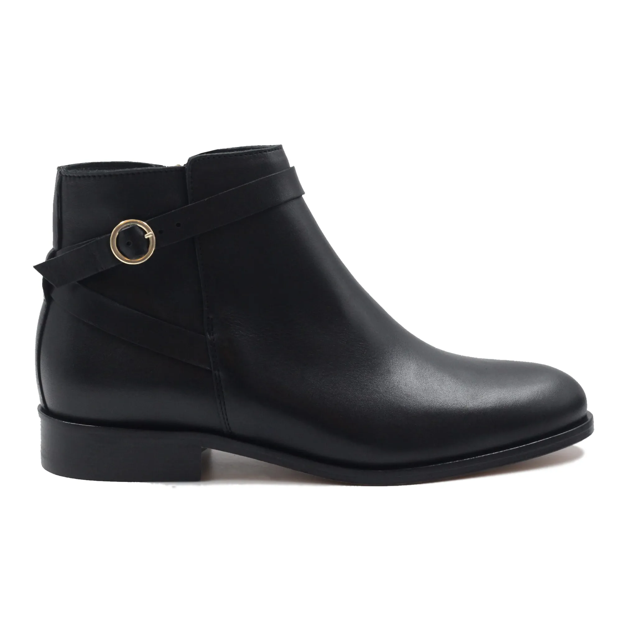 Best Sale Bottines cavalières plates cuir Femme Bottines & Bottes