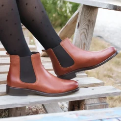 Best Sale Bottines Chelsea cuir Femme Bottines & Bottes