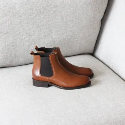 Best Sale Bottines Chelsea cuir Femme Bottines & Bottes