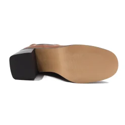 Sale Bottines Chelsea talon cuir Femme Bottines & Bottes