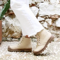 Cheap Bottines crantées toile recyclée Femme Dressing Recyclé|Bottines & Bottes