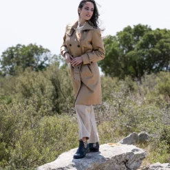 Store Bottines de pluie bleu blanc Femme Bottines & Bottes