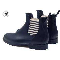 Store Bottines de pluie bleu blanc Femme Bottines & Bottes