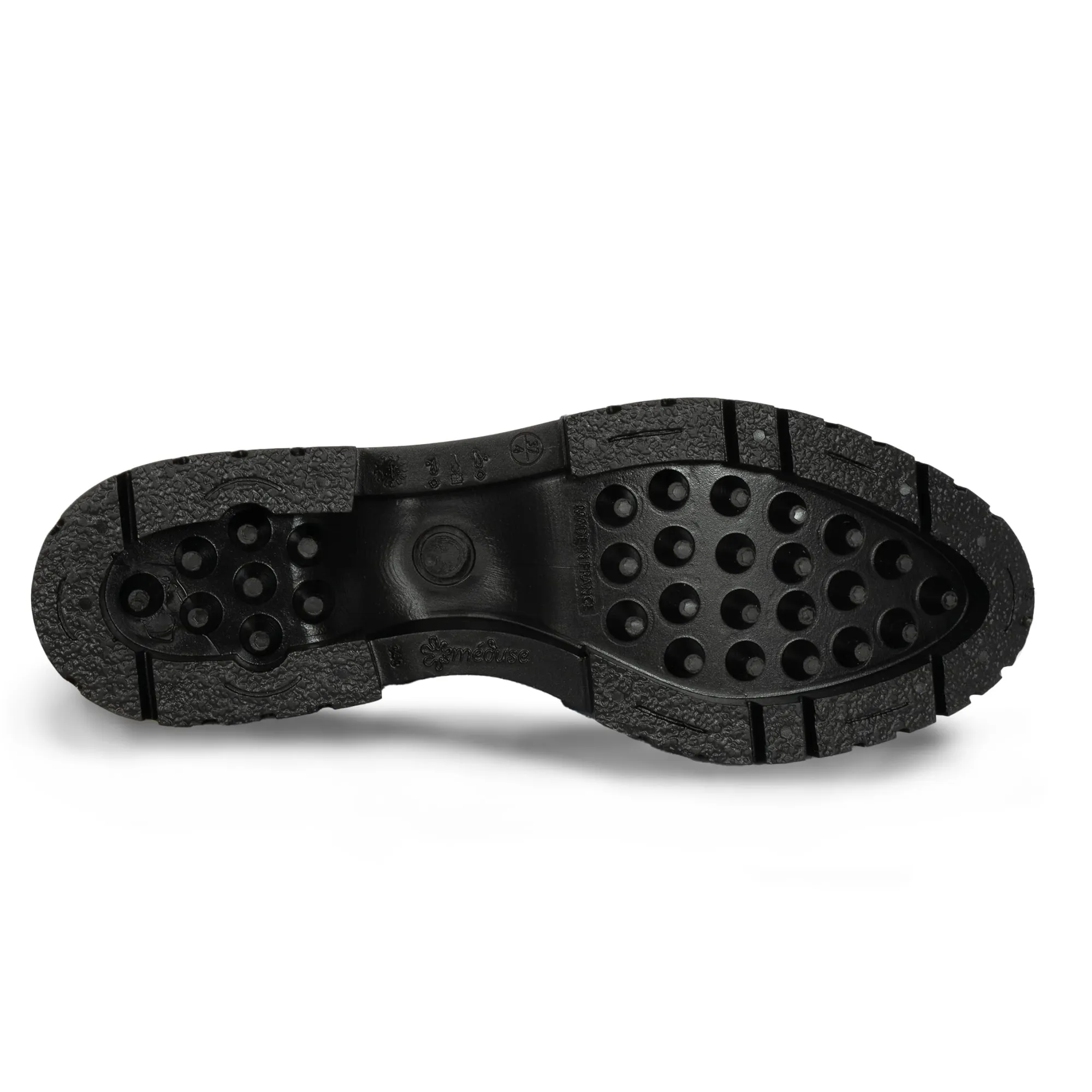Best Sale Bottines de pluie crantées noir léopard Femme Bottines & Bottes