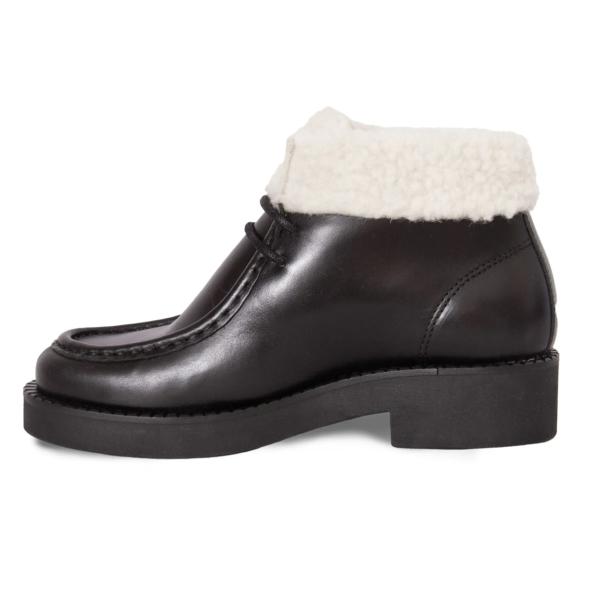 Best Sale Bottines fourrées basses cuir Femme Bottines & Bottes