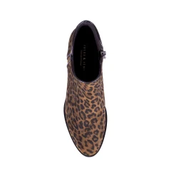 Flash Sale Bottines moyen talon cuir daim Femme Bottines & Bottes