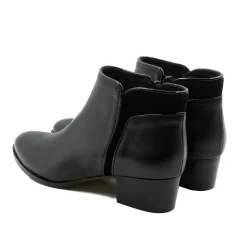 Discount Bottines moyen talon cuir Femme Bottines & Bottes