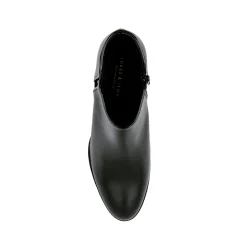 Discount Bottines moyen talon cuir Femme Bottines & Bottes