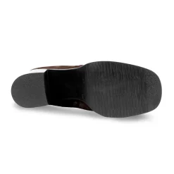 Discount Bottines plateforme cuir daim Femme Bottines & Bottes