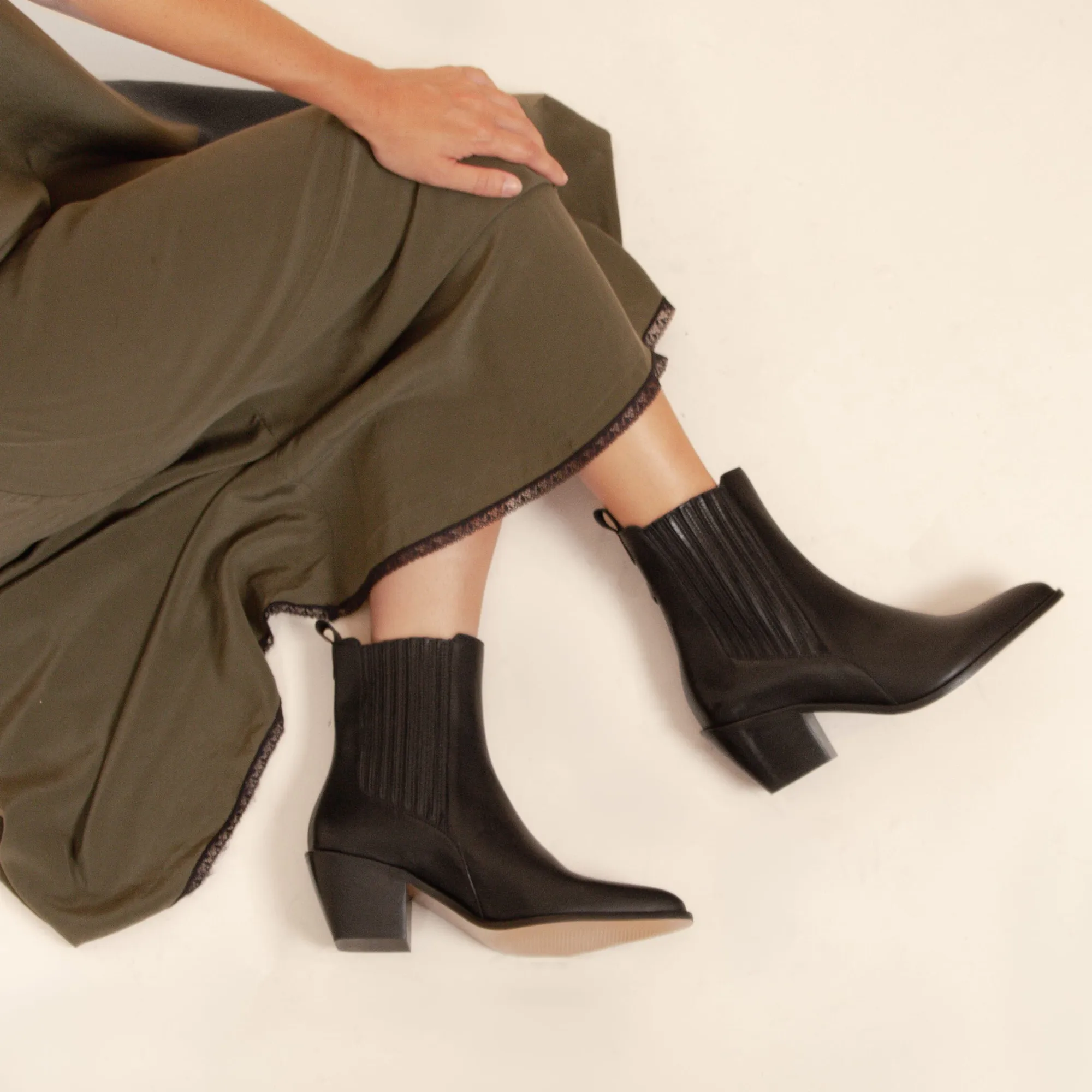 Discount Bottines santiag cuir Femme Bottines & Bottes