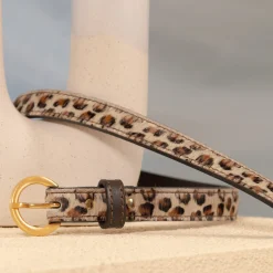 Cheap Ceinture boucle d'or cuir Femme Ceintures