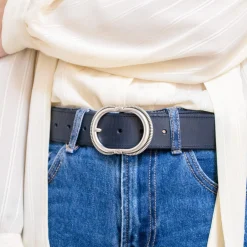 Best Ceinture Camargue cuir bleu Femme Ceintures