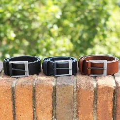 Outlet Ceinture casual cuir marron Homme Ceintures