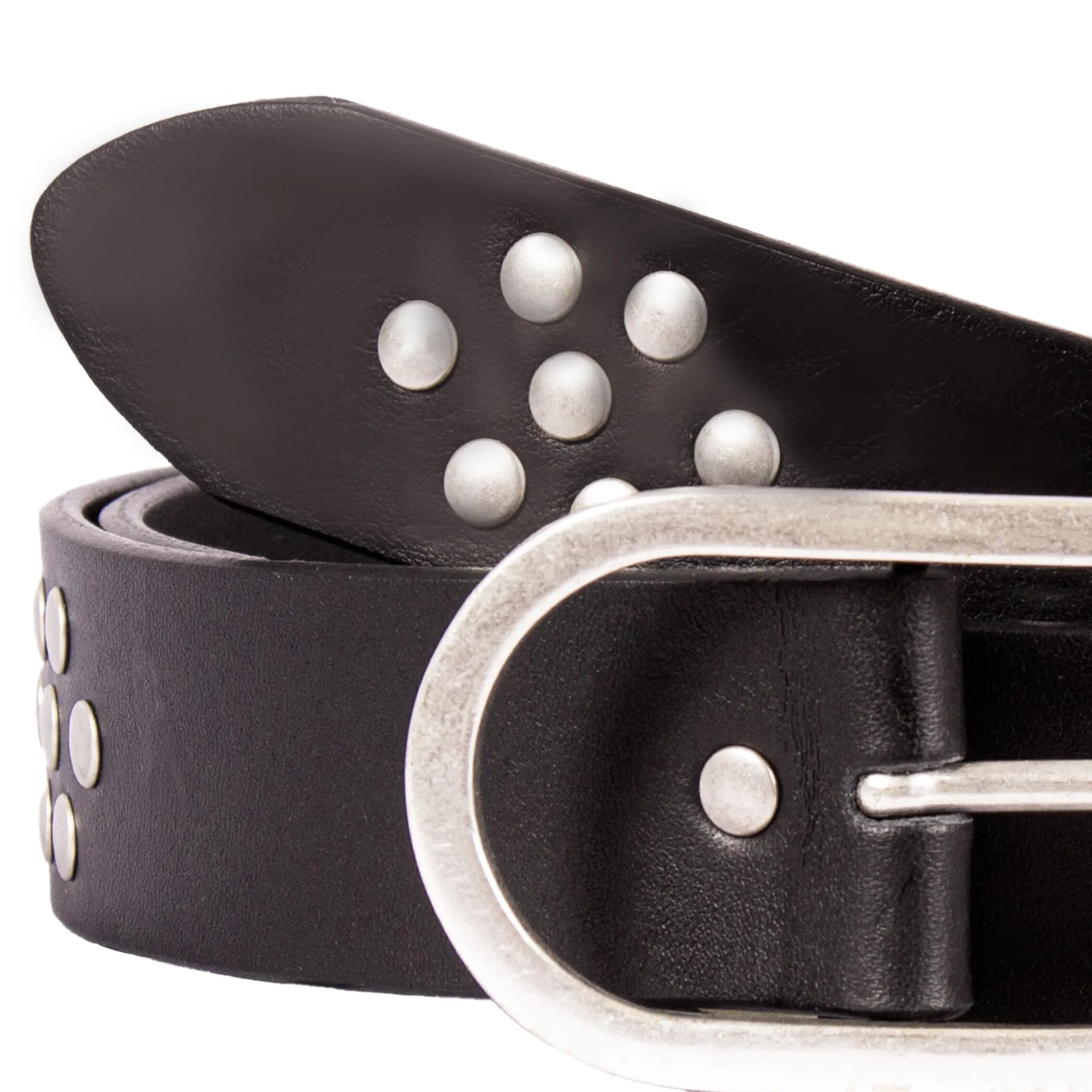 Sale Ceinture large cuir clouté Femme Ceintures